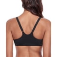 thumbnail image 3 of Exerin Women's Front Close Unlined Underwire V-Neck Racerback Bra(34C,Black), 3 of 8