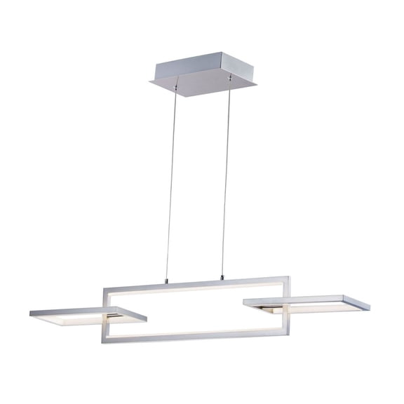 E20354-SN ET2 Lighting Link-90W 3 LED Pendant-42 Inches wide by 7.25 inches high