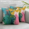 thumbnail image 3 of Orinice Abstract Brush Strokes Graphic Decorative Pillow Cover for Home Couch Living Room Bed Sofa, Durable Cotton Linen Pillow Case 1PC 22x22in, 3 of 5