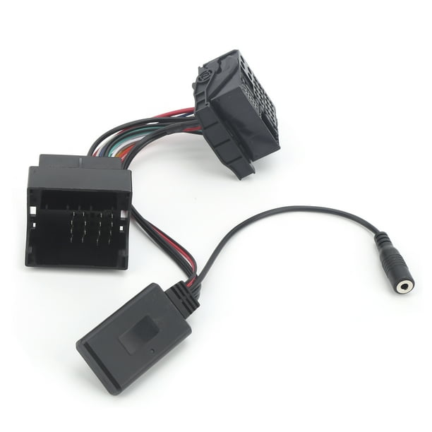 Conector de audio para automóvil, adaptador de audio auxiliar Bluetooth 5.0 de 12 pines para automóvil, módulo Bluetooth para automóvil, funcionalidad inteligente