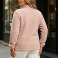 thumbnail image 4 of Women's & Plus Size Micro Polar Fleece Jackets, Fall Winter Zip-up Stand Collar Long Sleeve Cozy Warm Outdoor Coats, S-4XL, 4 of 6