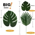 Labakihah Artificial Flowers Hawaiian Tropical Theme 36Pcs Artificial Decoration Party Leaf