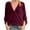 Wine, variant on gakvbuo Velvet Button Down Shirts For Women Dressy Fashion Women's Casual Long Sleeve V Neck Loose Shirt Blouse Tops