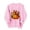 Pink, variant on Virmaxy Womens Tops Women's Thanksgiving Pumpkin Floral Crewneck Sweatshirt Long Sleeve Soft Casual Fall Pullover Top for Holiday Gatherings, Sizes XS to XL