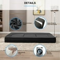 thumbnail image 5 of BALUS Modular Sleeper Sofa Bed - Velvet Foldable Sectional Couch, No Assembly, Pet-Friendly & Space-Saving Design, Dark Grey, 5 of 8
