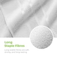 thumbnail image 2 of Cariloha Organic Bamboo and Turkish Cotton Towel Set - Highly Absorbent and Odor-Resistant - 600 GSM - Set of 3 - White, 2 of 7