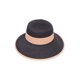 thumbnail image 1 of Sombrero de sol ChicHeadwear de dos tonos para mujer negro, 1 of 1