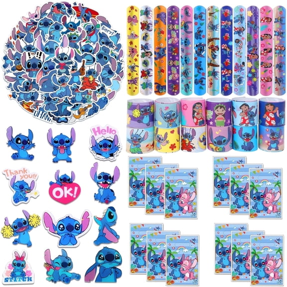 Cartoon Themed Party Supplies,Party Favors Snap Rings,Pins,Gift Bags,Brooches Fun Birthday Gifts