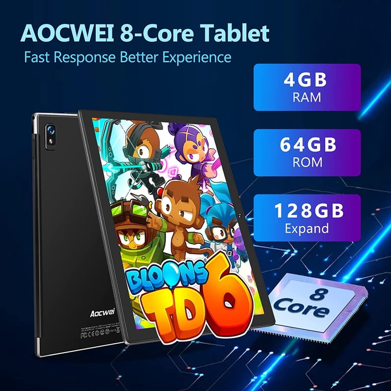 AOCWEI X900 Android 12 2-in-1 Tablet, 10.1-inch, 4GB/64GB, Octa