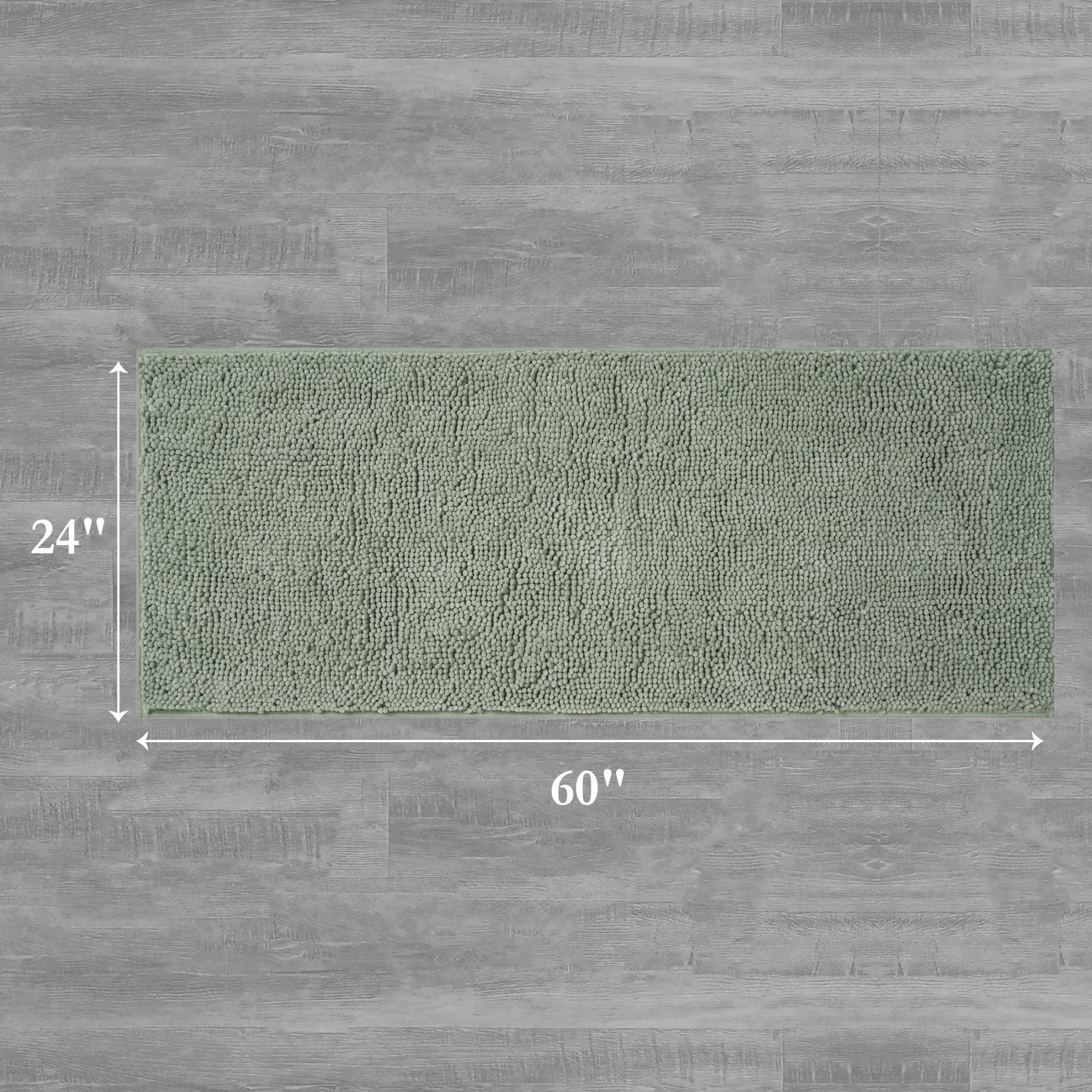 Resort Collection Chenille Plush Loop Bath Mats