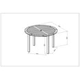 thumbnail image 4 of Amazonia 46.7" Patio Furniture Outdoor Dining Tables, Brown, 4 of 7