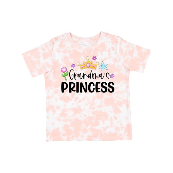 Inktastic Grandma's Princess Crown and Flowers Girls Toddler T-Shirt
