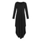 thumbnail image 4 of Maxi Partido Cuello EnV Manga Larga Casual Mujer Casuales Apariencia Atractiva Muchacha S negro Hugo Vestido largo maxi de las mujeres, 4 of 8