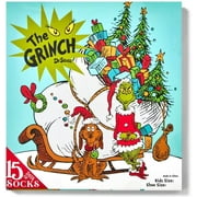 Kids' The Grinch 15 Days of Socks Advent Calendar - Small