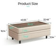 thumbnail image 5 of LINSY HOME 5 Seaters Sleeper Sofa Bed, Pull Out Couch Bed with Storage Ottoman, Sectional Couches for Living Room, Beige, 5 of 11