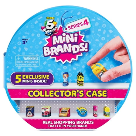 5 Surprise Mini Brands Series 4 Collectors Case with 5 Exclusive Minis by ZURU