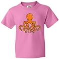 thumbnail image 3 of Inktastic Orange Octopus Youth T-Shirt, 3 of 5