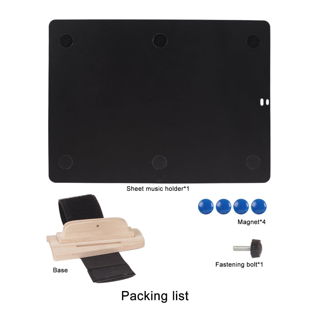 Clarinet Music Stand Clarinet Accessory Trumpet Adjustable Music Clip PVC Texture for Secure Sheet Music Holding
