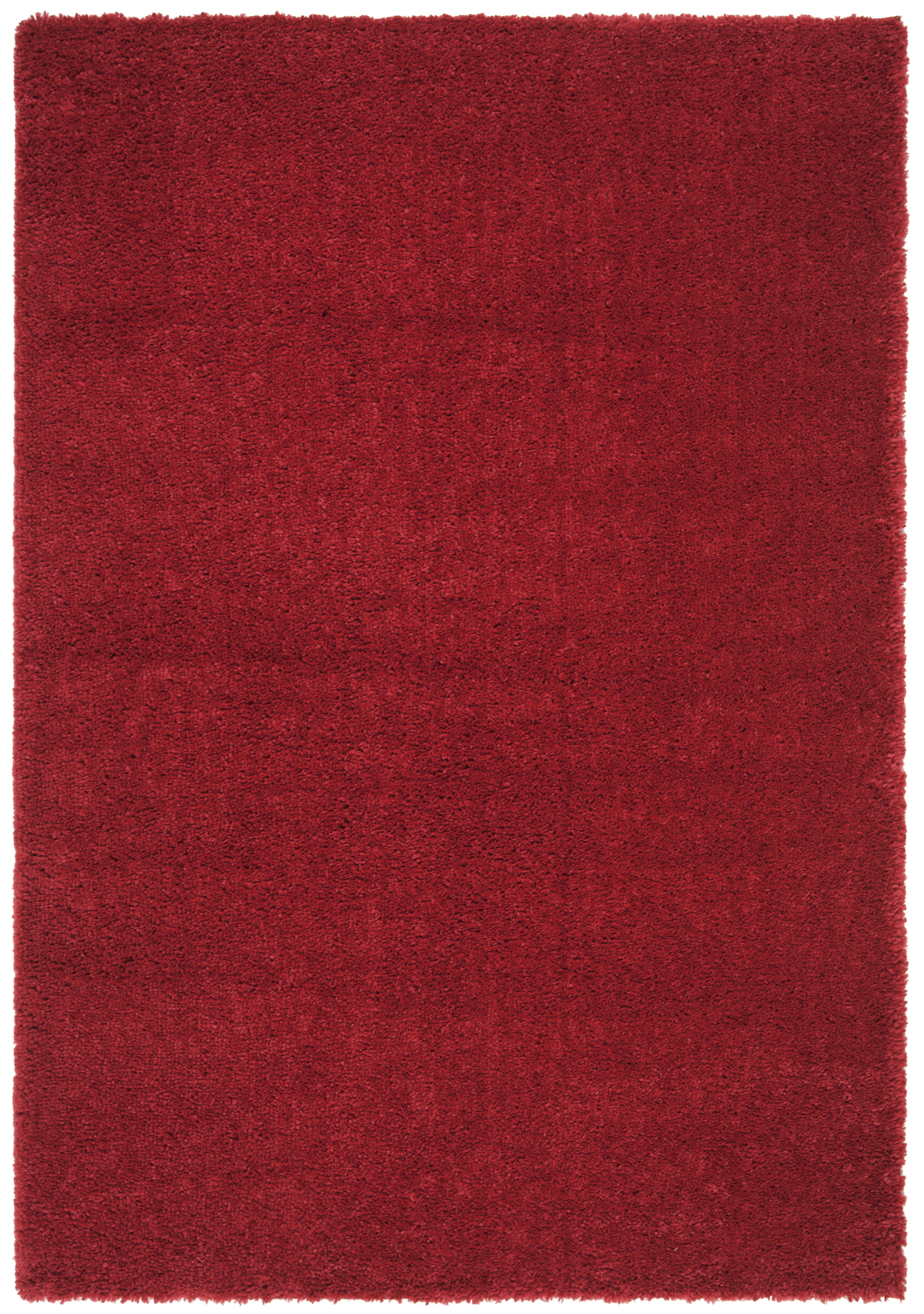 Safavieh August Carlene Solid Plush Shag Area Rug, Red, 6' x 8'