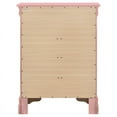 thumbnail image 5 of Pemberly Row Transitional 4-Drawer Solid Wood Bedroom Chest in Pink, 5 of 5