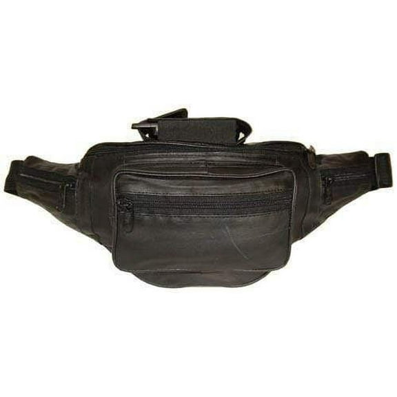 Genuine Leather Waist Bag Cellphone Holder Fanny Pack with Adjustable Strap 2305 (C)