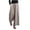 Beige, variant on Staron Summer Pants for Women Bohemian Casual Wide Leg Linen Cotton High Waist Elastic Drawstring Striped Trousers with Pockets, Pink L