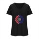 thumbnail image 4 of Camisetas Casuales de las Mujeres Gradiente Día de la Independencia Impreso Cuello Redondo, Blusa de Manga Corta para Diario, Fiesta Y Primavera Verano, 4 of 7