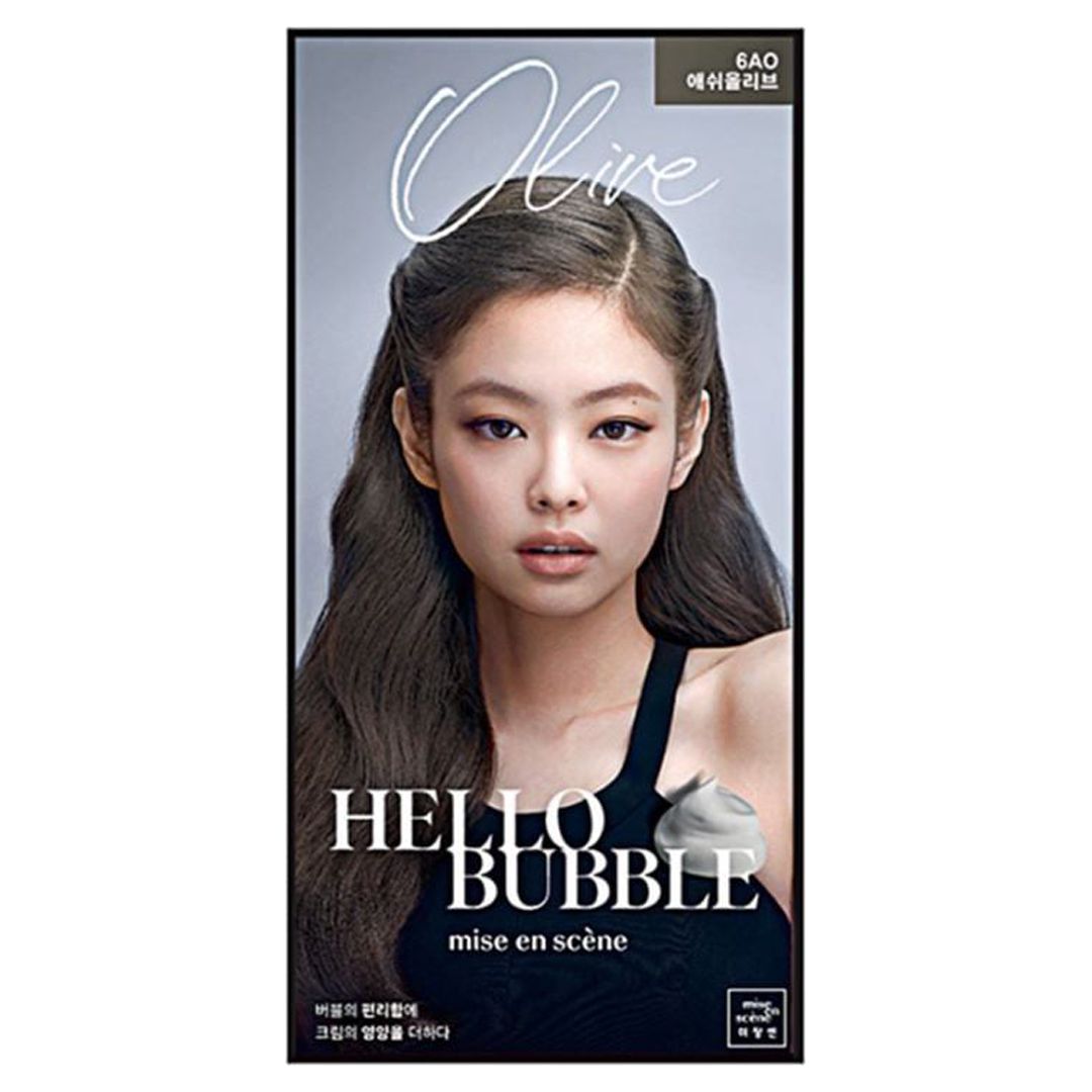 Mise en Scene Hello Bubble x Blackpink Hair Colour Kit 6AO Ash Olive