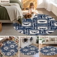 thumbnail image 5 of Round Rugs 3Ft, Blue Farm Animal Round Area Rug Washable Indoor Throw Carpet, Vintage Butterfly Tie-dye Painting Art Small Non Slip Circle Rug for Bedroom Living Room Home Decor Aesthetic, 5 of 8