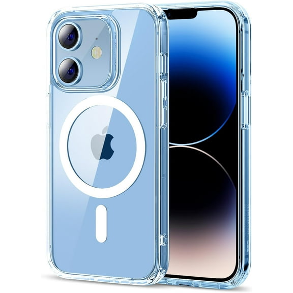 Magnetic for iPhone 12 Case/iPhone 12 Pro Case, [Compatible with Magsafe] [Military Grade Drop Protection] Protective Shockproof Translucent Matte Slim Phone Case for iPhone 12/12 Pro, Clear