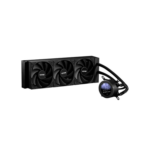 VEVOR CPU Liquid Cooler AIO CPU Water Cooler with 3 PWN Fans(120 mm) Intel AMD