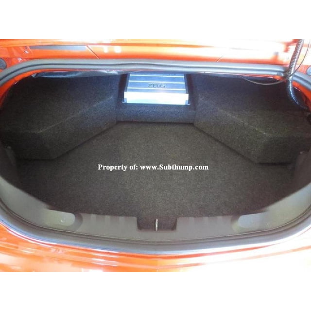 2011-2015 Camaro Convertible Dual Downfire Box with Amp Shelf
