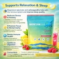 thumbnail image 3 of DEZEN Calm Magnesium Powdered Drink Mix with L Theanine, Ashwagandha, Magnesium Glycinate, Vitamin D, 20 Packets Each, 3 of 10