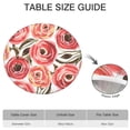 thumbnail image 6 of Pioneer Flower Floral Print Pattern Round Fitted Tablecloth with Elastic Edge,Dining Table Cover Waterproof,Outdoor Round Tablecloth for Camping,Dining,Indoor and Outdoor, 6 of 7