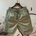 thumbnail image 2 of Men's Cargo Shorts Shorts for Men Running Shorts for Men Quick Dry Mens Sweat Shorts Chino Work Shorts Drawstring High Waisted Elastic Mens Golf Shorts Mens Casual Beach Shorts, 2 of 3