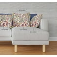 thumbnail image 2 of 16" X 16" Green, Red And Yellow Broadcloth Floral Throw Pillow, 2 of 5