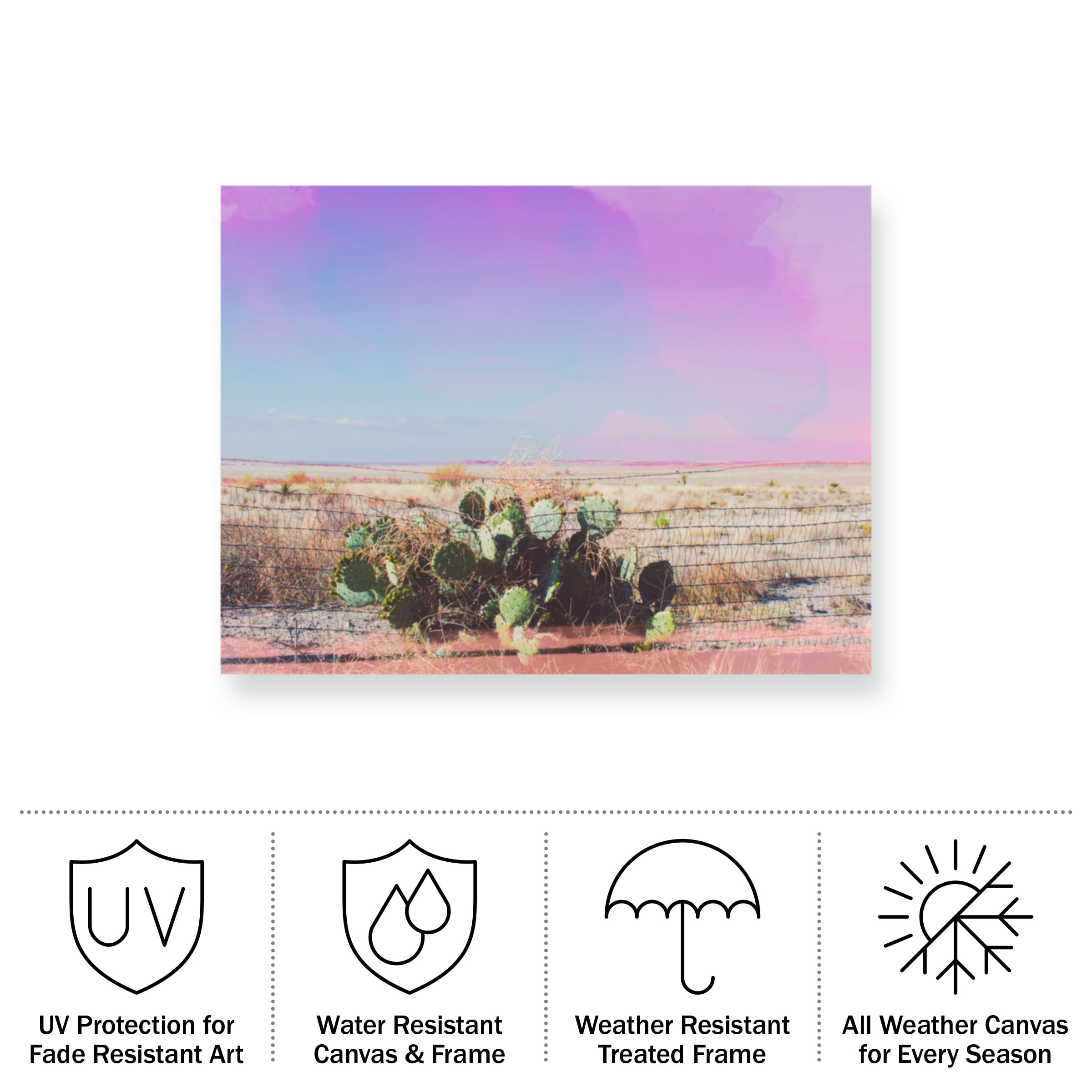 Sonja Quintero 'West Texas Scapes I' Outdoor All-Weather Wall Decor