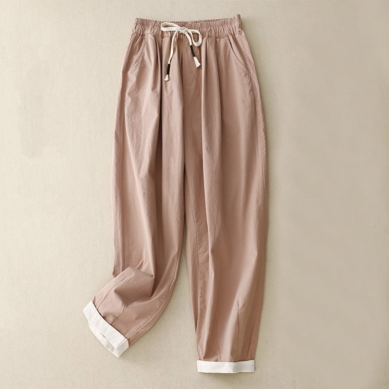 9992 Women Wide Elastic Amazon.com: Women Wide Leg Sweatpants Elastic High Waist  main image 2