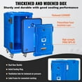 thumbnail image 4 of KFFKFF Food Pan Insulator, 127 Qt Catering Hot Container, Food Transporter with Dual Clasps, Front Entry Food Heat Preserver with Grips, Terminal Loader with Rollers for Eatery, Mess Hall, 4 of 9
