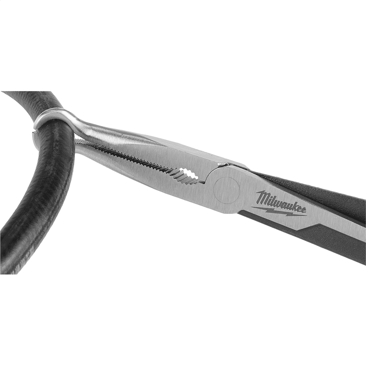 Milwaukee 48-22-6563 Long Needle Nose Pliers Set with Hose Grip and Slip Resistant Grip (3-Piece)