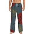 thumbnail image 2 of Picia Ladybug Mens Soft Woven Cotton Elastic Waistband Sleep Pajama Pant Lounge Sleep Pant With Pockets And Drawstring-X-Large, 2 of 9