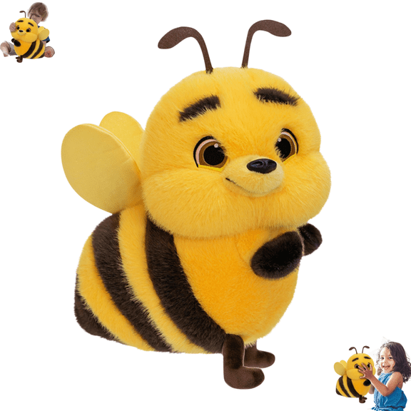 15.8 Inch Cute Bumblebee Stuffed Animal Plush Toy, Soft‑textured Bee Plush Doll, Lovely Bee Character Decor Ornament, Ideal Present for Friends