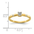 thumbnail image 3 of 14K Yellow Gold Ring Band Diamond Round Cluster, 3 of 3