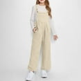 thumbnail image 2 of Birdeem Sleeveless Jumpsuit for Girls 5-14Y, Fall Winter, Built-in Tank, Fleece Pocket, 2 of 8