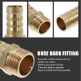 thumbnail image 2 of MasteelfCA 12PCS Air Hose Connector Sturdy Hose Barb Connector Simple Brass Pipe Connector, 2 of 7