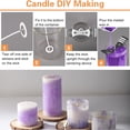 thumbnail image 4 of Innovative Candle Crafting Solution, Candle Wick Holders And Stickers, Pre-waxed And Tabbed Short Candle Making Wicks, Flat Braided Cotton Wicks For Soy Wax (50 Pieces), 4 of 6