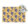 thumbnail image 4 of XMXT 1 Pcs Woven Placemats, Yellow Abstract Geometric Elements Stain Resistant Anti-Skid Placemat for Kitchen Table, 12 x 18 inches, 4 of 6