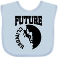 thumbnail image 3 of Inktastic Climbing Future Climber Boys or Girls Baby Bib, 3 of 4
