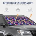 thumbnail image 4 of Hirioo Paint Butterflies for 2PCS Windshield Sun Shade Foldable | Front Windshield Shade for Sun, Heat and UV Rays-Large, 4 of 6