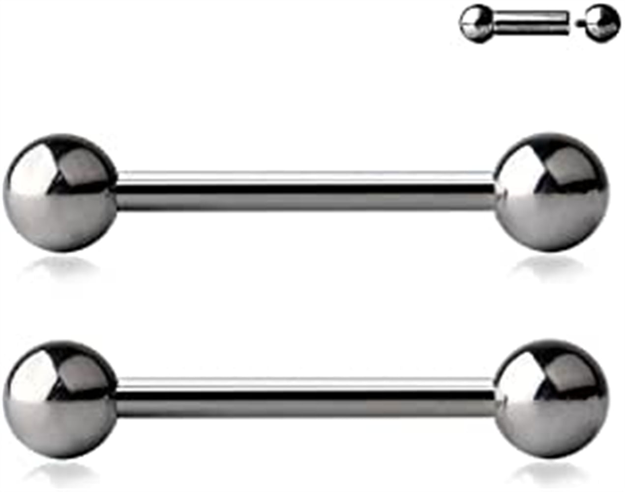 Briana Williams Stainless Steel Internally Threaded Tongue Nipple